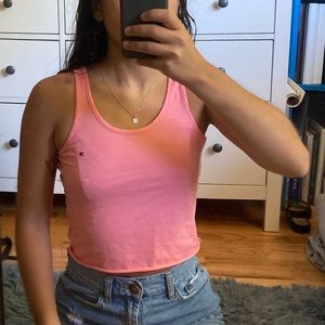 Pink Tommy crop top